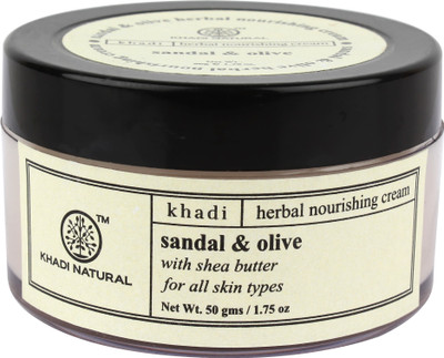 

Khadi Natural Organic Sandal & Olive Face Nourishing Cream SLS & Paraben Free(50 g)