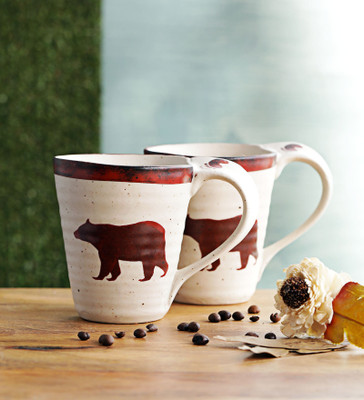 

Miah Décor Handcrafted Matte Finish Dopio Ceramic Animals – Set of 2 Ceramic Mug(350 ml, Pack of 2), Maroon