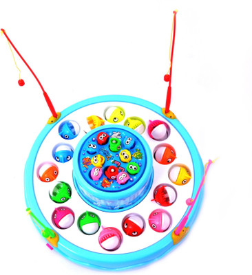

Prefun Fish Catching Game with Lights And Music,(Multicolor)