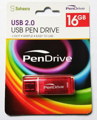 

SAHASRA PEN DRIVE 16 GB Pen Drive(Red)