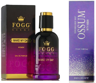Fogg MAKE MY DAY PERFUME 90 ML + OSSUM DELIGHT Perfume - 115 ml(For Women)