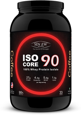 

Sinew Nutrition Isocore 90, Whey Protein Isolate Whey Protein(1 kg, Coffee)