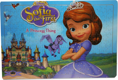 

Emob Wooden Multi Cartoon Character Sofia Educational Fun Blocks Jigsaw Puzzle Game With Wooden Frame For Kids(204 Pieces)