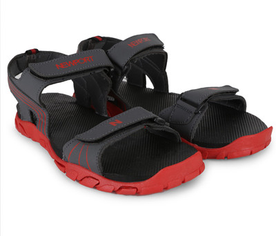 

Newport Men Grey/Red Sports Sandals
