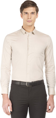 U.S. POLO ASSN. Men Printed Casual Beige Shirt