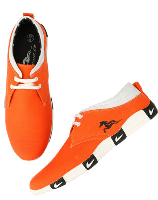 

YODDLY R5018 Canvas Shoes For Men(Orange