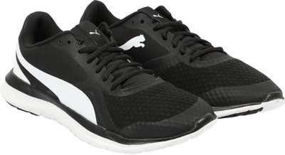 

Puma FlexT1 Running Shoes For Men(Black, Black- white