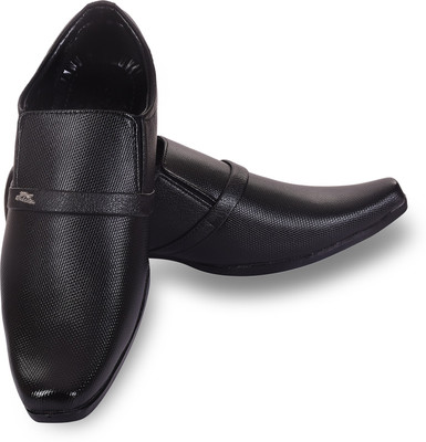 

ROAD STAG Men's Derby Formal shoes (Black) Slip On For Men(Black