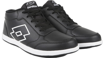 

Lotto LOGO PLUS MID Mid Ankle Sneaker For Men(Black, 10