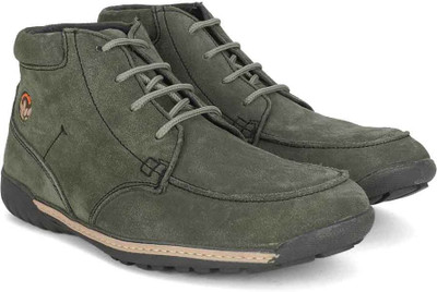

Woodland Leather Boots For Men(Olive, Dgrey