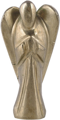 

Excel Excel Stone Pyrite Angel Figurine , Gold Decorative Showpiece - 5 cm(Marble, Gold)