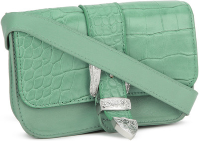

Forever 21 Women Casual Green PU Sling Bag