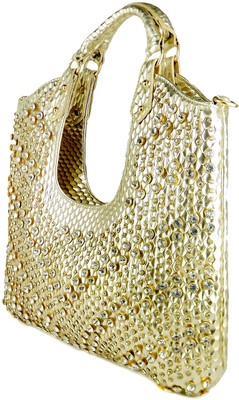 

Ripley Handbags Women Casual Gold Leatherette Hand-held Bag