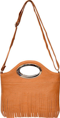 

Roshiaaz Women Casual Brown PU Sling Bag