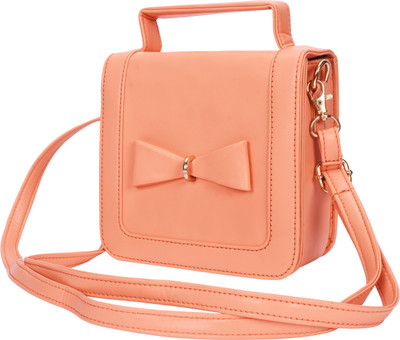 

whiteflower Girls Casual Pink PU Sling Bag