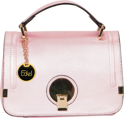 

VELINA Women Casual Pink Leatherette Hand-held Bag