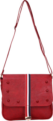

Bee Fashionable Women Casual Maroon PU Sling Bag