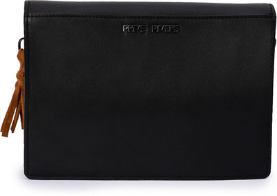 

Phive Rivers Women Casual Black Genuine Leather Sling Bag