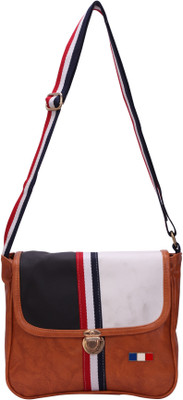 

Bee Fashionable Women Casual Tan PU Sling Bag