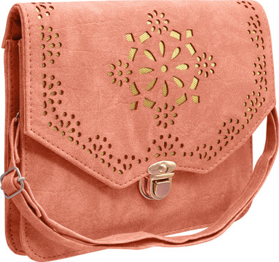 

Tap Fashion Women Casual Pink PU Sling Bag
