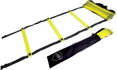 CW Pepup Sports Super Flat Adjustable Speed Agility Ladder (6M With 12 Rungs) Speed Ladder(Yellow)