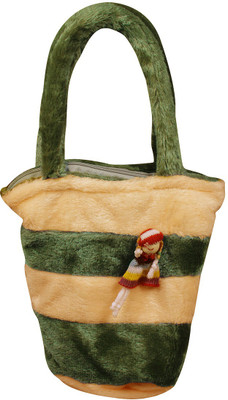 

Casotec Cute Soft Toy School Bag For Kids, Travelling Carry Teddy Bag - 25 cm(Green)