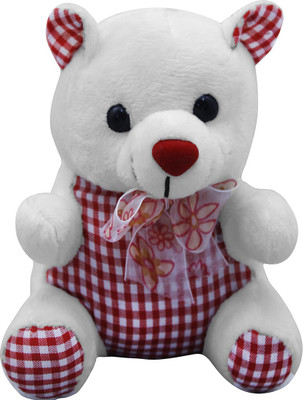 

Casotec Cute Teddy Bear Stuffed Soft Plush Soft Toy - 16 cm(White)