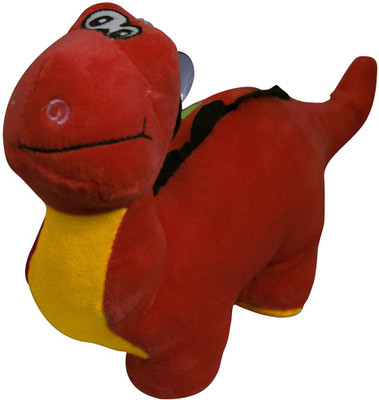 

Casotec Cute Teddy Dinosaur Stuffed Soft Plush Soft Toy - 24 cm(Red)