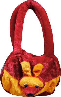 

Casotec Cute Teddy Soft Toy School Bag For Kids, Travelling Carry Teddy Bag - 24 cm(Red)