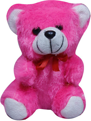 Casotec Cute Teddy Bear Stuffed Soft Plush Soft Toy - 14 cm(Pink)