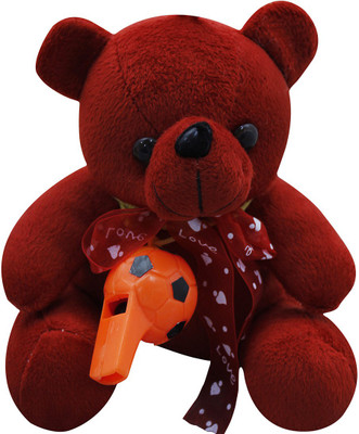 Casotec Cute Teddy Bear Stuffed Soft Plush Soft Toy - 18 cm(Maroon Red)