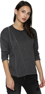 CAMPUS SUTRA Full Sleeve Solid Women Sweatshirt