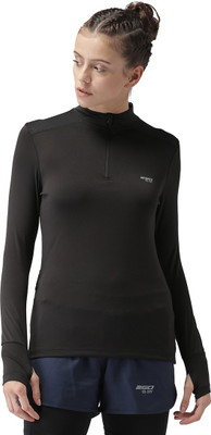 50% OFF on 2GO Solid Women High Neck Blue, Black T-Shirt on