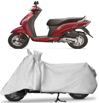 Vsquare Two Wheeler Cover for Honda(Aviator, Silver)