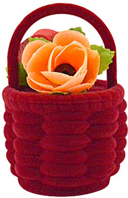 

Giftipedia Fashion Rose Flower Basket 1 Vanity Box(Red)