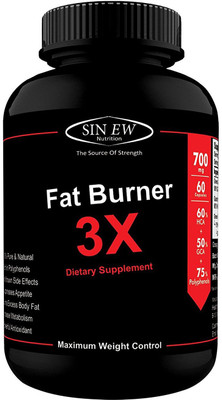 

Sinew Nutrition Natural Fat Burner 3X (Green Tea, Green Coffee & Garcinia Cambogia Extract) - 700 mg (60 Veg Caps(700 mg)
