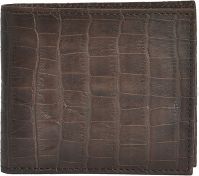 

CANVAS & AWL Men Brown Genuine Leather Wallet(3 Card Slots)