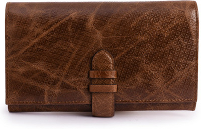 

Phive Rivers Women Brown Genuine Leather Wallet(6 Card Slots)