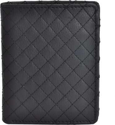 

CANVAS & AWL Men Black Genuine Leather Wallet(6 Card Slots)