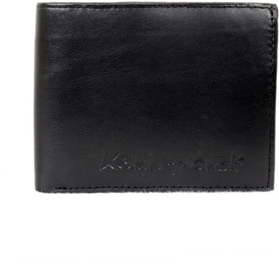 

Kelvin Planck Boys Black Genuine Leather Wallet(6 Card Slots), Z-black