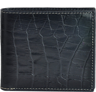 

CANVAS & AWL Men Blue Genuine Leather Wallet(3 Card Slots), Dark blue