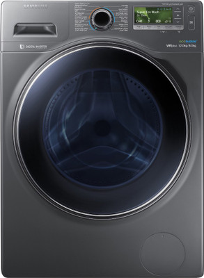 

Samsung 12 kg Fully Automatic Front Load Washing Machine Grey(WD12J8420GX/TL), Inox;crystal blue