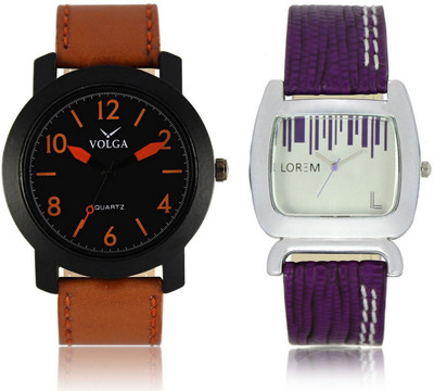 View Shivam Retail VL19LR0207 New Latest Collection Leather Band Boys & Girls Combo Watch  - For Men & Women Wrist Watches Price Online(Shivam Retail)