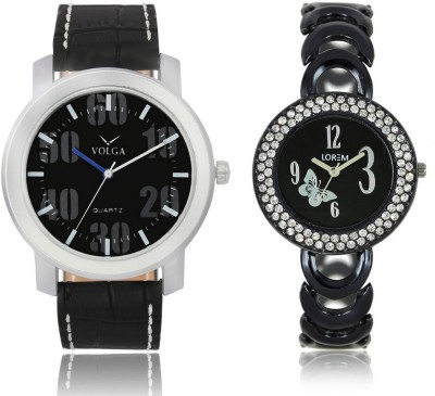 Shivam Retail VL39LR0201 New Latest Collection Metal & Leather Strap Boys & Girls Combo Watch  - For Men & Women   Watches  (Shivam Retail)