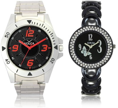Shivam Retail VL02LR0201 New Latest Collection Metal & Leather Strap Boys & Girls Combo Watch  - For Men & Women   Watches  (Shivam Retail)
