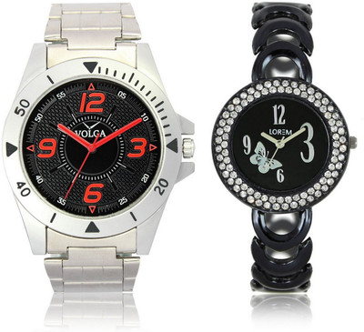 View Shivam Retail VL02LR0201 New Latest Collection Metal & Leather Strap Boys & Girls Combo Watch  - For Men & Women Wrist Watches Price Online(Shivam Retail)