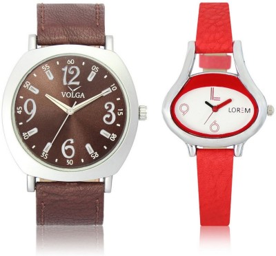 Shivam Retail VL46LR0206 New Latest Collection Leather Band Boys & Girls Combo Watch  - For Men & Women   Watches  (Shivam Retail)