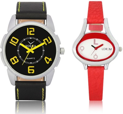 Shivam Retail VL25LR0206 New Latest Collection Leather Band Boys & Girls Combo Watch  - For Men & Women   Watches  (Shivam Retail)