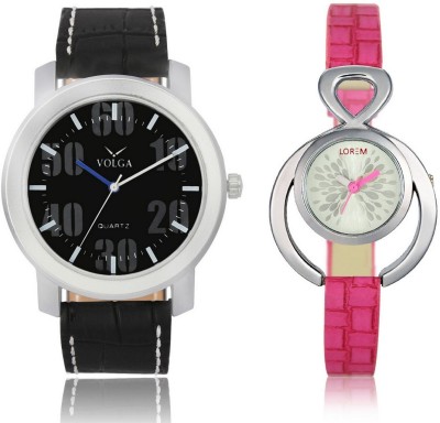 Shivam Retail VL39LR0205 New Latest Collection Metal & Leather Strap Boys & Girls Combo Watch  - For Men & Women   Watches  (Shivam Retail)