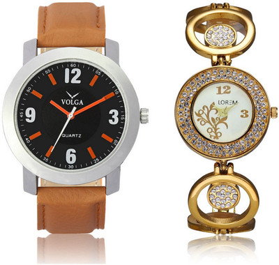 View Shivam Retail VL28LR0204 New Latest Collection Metal & Leather Strap Boys & Girls Combo Watch  - For Men & Women Wrist Watches Price Online(Shivam Retail)